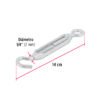 44054 - Tensor zinc 1/4" gancho-argolla, FIERO