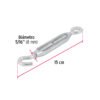 440552 44055 - Tensor zinc 5/16" gancho-argolla, FIERO