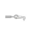 440553 44055 - Tensor zinc 5/16" gancho-argolla, FIERO