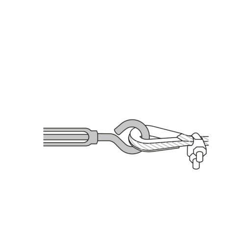 440553 44055 - Tensor zinc 5/16" gancho-argolla, FIERO