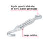 44056 - Tensor zinc 3/8" gancho-argolla, FIERO