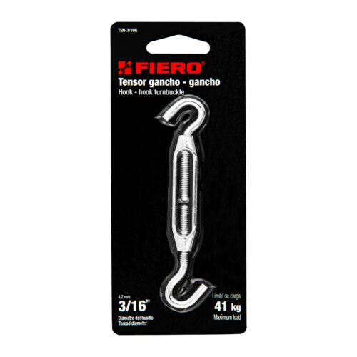 44060 - Tensor zinc 3/16" gancho-gancho, FIERO