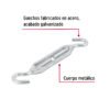44061 - Tensor zinc 1/4" gancho-gancho, FIERO