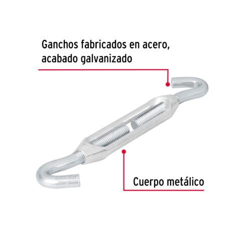 440631 44063 - Tensor zinc 3/8" gancho-gancho, FIERO