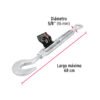 44068 - Tensor forjado 5/8" gancho-argolla, FIERO