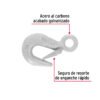 44076 - Gancho eslinga de acero forjado 5/8", carga 1000 kg, FIERO