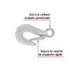 44077 - Gancho eslinga de acero forjado 5/8", carga 1500 kg, FIERO
