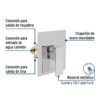 44081 - Monomando para regadera sin desviador, cromo, FOSET KUBO