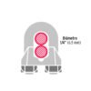 44084 - Blíster c/2 nudos (perros) de hierro p/cable de 1/4", FIERO
