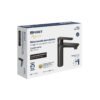 44089 - Monomando corto para lavabo, negro, FOSET RIVIERA