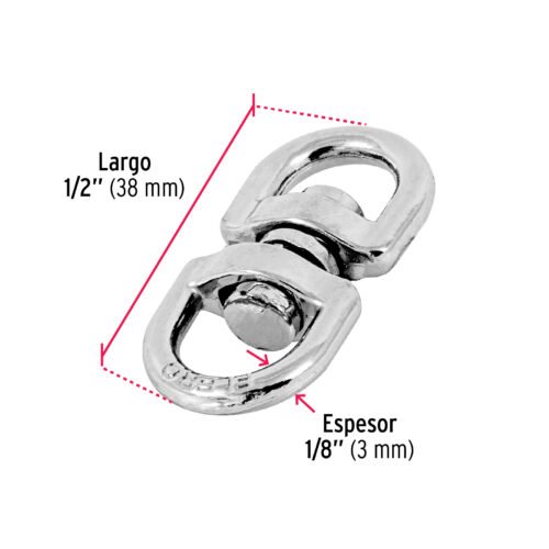 44097 - Destorcedor metálico de 1/8", FIERO
