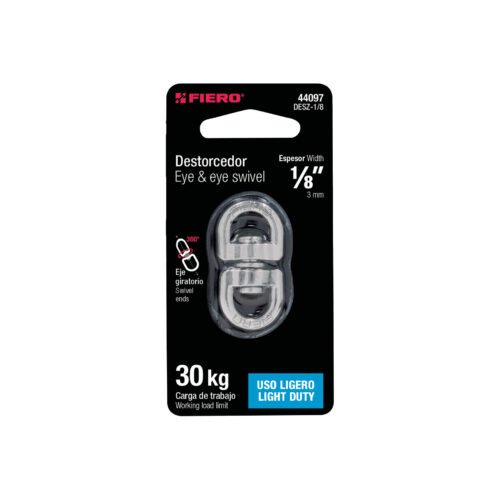 44097 - Destorcedor metálico de 1/8", FIERO