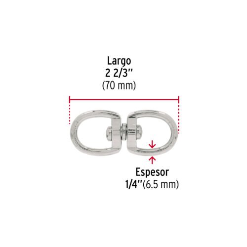 44100 - Destorcedor metálico de 1/4", FIERO
