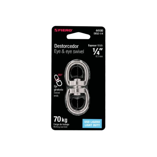 44100 - Destorcedor metálico de 1/4", FIERO