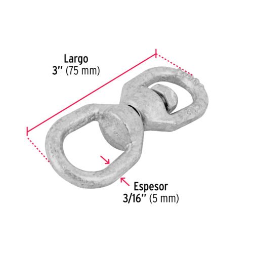 441053 44105 - Destorcedor forjado de 3/16", FIERO
