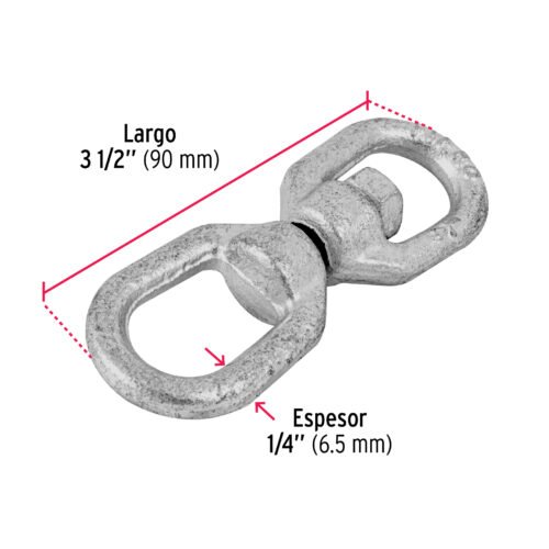 44106 - Destorcedor forjado de 1/4", FIERO