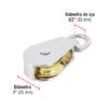 44114 - Garrucha metálica para noria de 1", FIERO