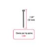 44150 44150 - Kilo de clavo estándar 1-1/4" con cabeza en caja de 25 kg