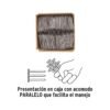 44154 - Kilo de clavo estándar 3" con cabeza en caja de 25 kg, FIERO