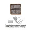441552 44155 - Kilo de clavo estándar 3-1/2" con cabeza en caja de 25 kg