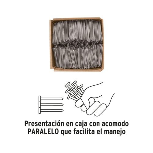 44156 - Kilo de clavo estándar 4" con cabeza en caja de 25 kg, FIERO