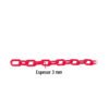 441662 44166 - Metro de cadena de 3 mm de plástico roja, carrete de 50 m