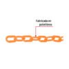 44175 - Metro de cadena de 5 mm de plástico naranja, carrete de 25 m