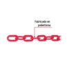 44176 - Metro de cadena de 5 mm de plástico roja, carrete de 25 m