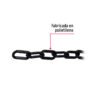 44180 - Metro de cadena de 8 mm de plástico negra, carrete de 25 m