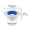 44188 - Brida para WC con cuello, para tubería de 4", FOSET