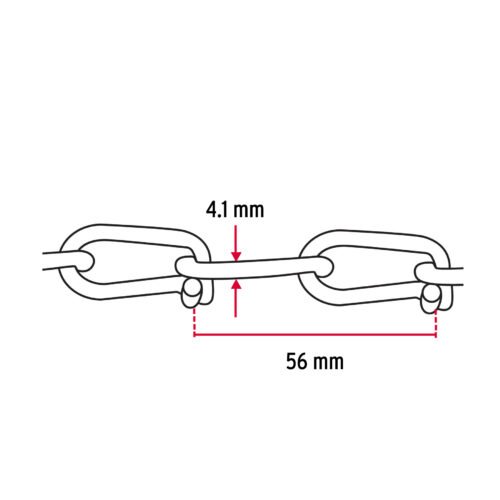 44194 - Metro de cadena tipo Víctor de 4.1 mm en carrete de 15 m