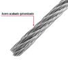 44206 - Metro de cable rígido 3/16" de acero 7x7 hilos, 75 m, FIERO