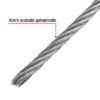 44209 - Metro de cable rígido 3/32" de acero 7x7 hilos, 75 m, FIERO