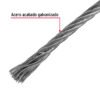 44214 - Metro de cable flexible 3/32" de acero 7x19 hilos, 75 m
