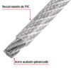 44224 - Metro cable flexible 1/4" acero 7x19 recubierto PVC, 75 m