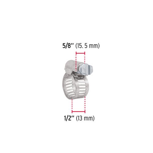 442333 44233 - Bolsa c/10 abrazaderas sin fin reforzadas # 6, 1/2 - 3/4"