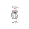 442353 44235 - Bolsa c/10 abrazaderas sin fin reforzadas #10, 3/4 - 1-1/16"