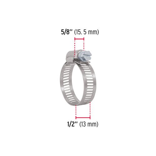 442373 44237 - Bolsa c/10 abrazaderas sin fin reforzadas # 16, 3/4 - 1-1/2"