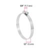 442473 44247 - Bolsa c/5 abrazaderas sin fin reforzadas #56, 3-1/16 - 4"