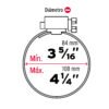 442481 44248 - Bolsa c/5 abrazaderas sin fin reforzadas #60, 3-5/16-4-1/4"