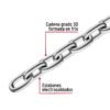 44265 - Metro de cadena pulida de 1/2", 5 m en cubeta, FIERO