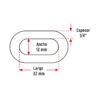 44271 - Metro de cadena galvanizada de 1/4", 35 m en cubeta, FIERO