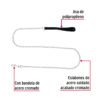 44280 - Cadena de paseo para perro de 1.2 m x 2 mm, FIERO
