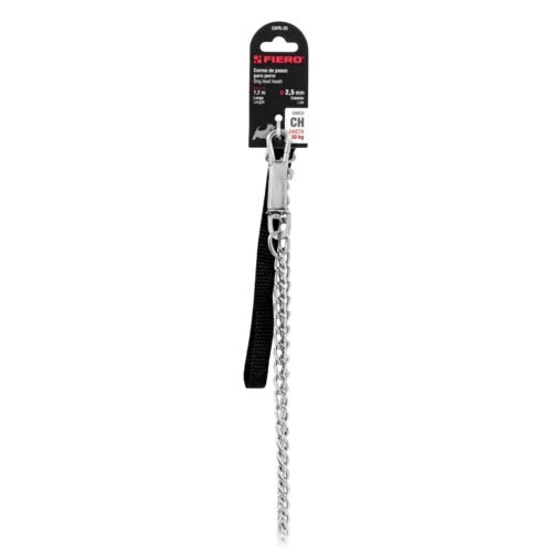 44281 - Cadena de paseo para perro de 1.2 m x 2.5 mm, FIERO