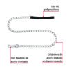 44285 - Cadena de paseo para perro de 1.2 m x 4.5 mm, FIERO