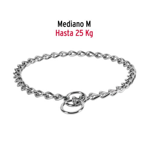 44291 - Collar de entrenamiento para perro, 50 cm, eslabón de 3 mm
