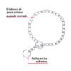 44292 - Collar de entrenamiento para perro, 55 cm, eslabón 3.5 mm