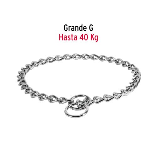 44292 - Collar de entrenamiento para perro, 55 cm, eslabón 3.5 mm