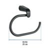 44297 44297 - Toallero argolla, negro, FOSET RIVIERA
