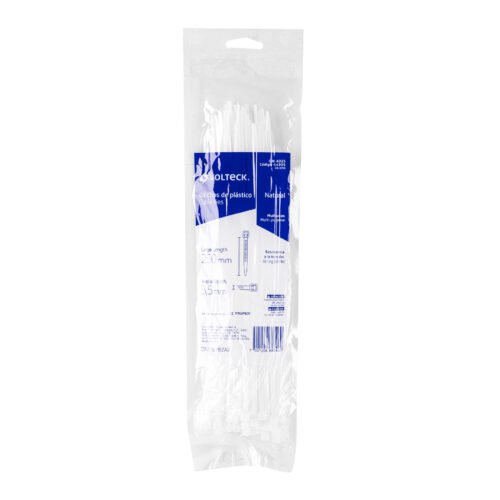 443054 44305 - Bolsa con 50 cinchos plásticos 40 lb, 250x3.5 mm, naturales